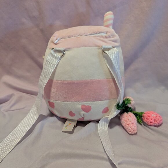 Handmade Strawberry Milk Plush Crossbody - Picture 2 of 5